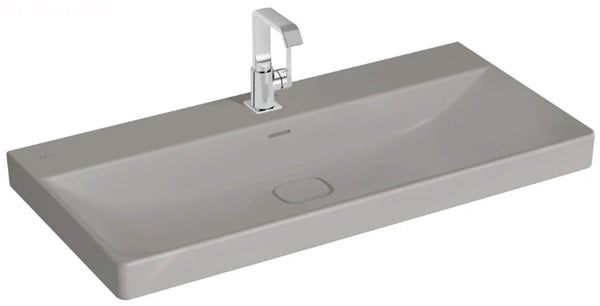 Vitra 7529B076-0001 Metropole Asma Lavabo,100cm,Mat Taş Gri.